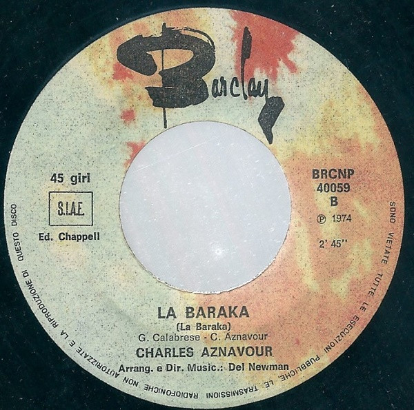 Charles Aznavour - Lei | Barclay (BRCNP 40059) - 4