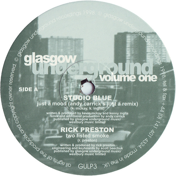 Various - Glasgow Underground Volume One | Glasgow Underground (GULP3) - 3 Various - Glasgow Underground Volume One | Glasgow Underground (GULP3) - 3