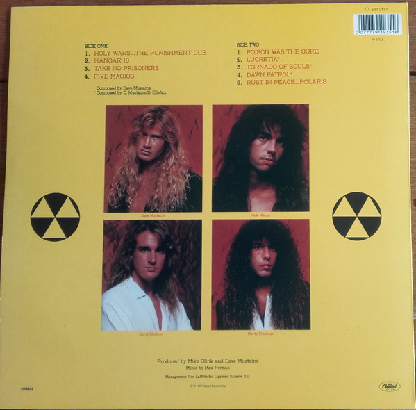 Megadeth - Rust In Peace | Capitol Records (EST 2132) - 2 Megadeth - Rust In Peace | Capitol Records (EST 2132) - 2