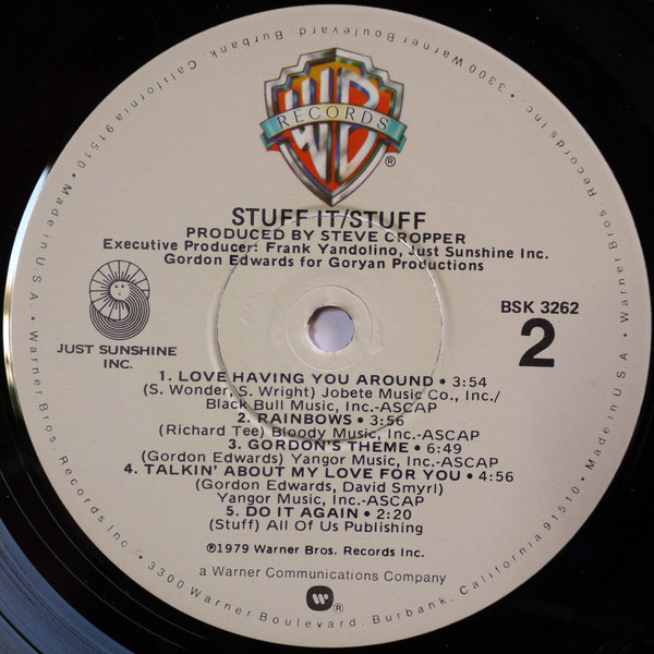 Stuff - Stuff It! | Warner Bros. Records (BSK 3262) - 4 Stuff - Stuff It! | Warner Bros. Records (BSK 3262) - 4