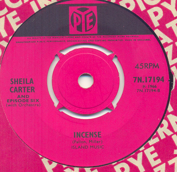 Sheila Carter & Episode Six - I Will Warm Your Heart | Pye Records (7N.17194) - 2