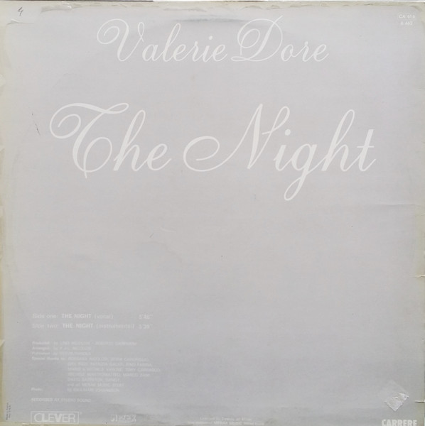 Valerie Dore - The Night | Carrere (8462) - 2