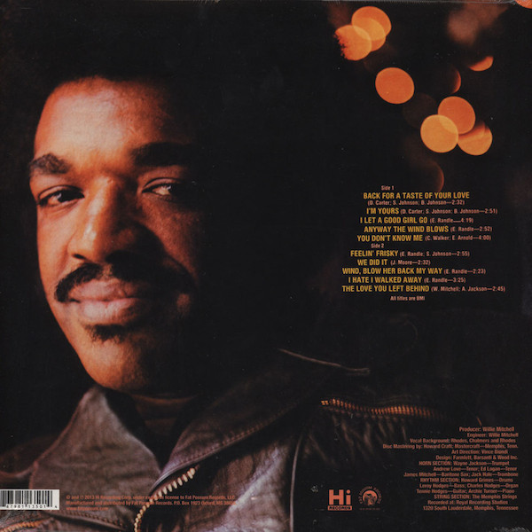 Syl Johnson - Back For A Taste Of Your Love | Hi Records (FPH1350-1) - 2 Syl Johnson - Back For A Taste Of Your Love | Hi Records (FPH1350-1) - 2