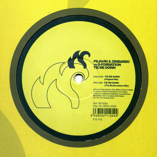 Piliavin & Zimbardo vs. D-Formation - Tie Me Down | BeatFreak Recordings (BF0054) - 3