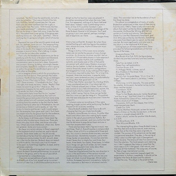 Dave Brubeck - Adventures In Time | Columbia (CG 30625) - 4 Dave Brubeck - Adventures In Time | Columbia (CG 30625) - 4