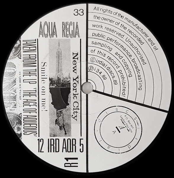 Aqua Regia - New York City Smile On Me! | Irdial Discs (12 IRD AQR 5 R1) - main