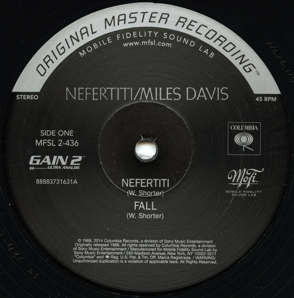 Miles Davis - Nefertiti | Mobile Fidelity Sound Lab (MFSL 2-436) - 3