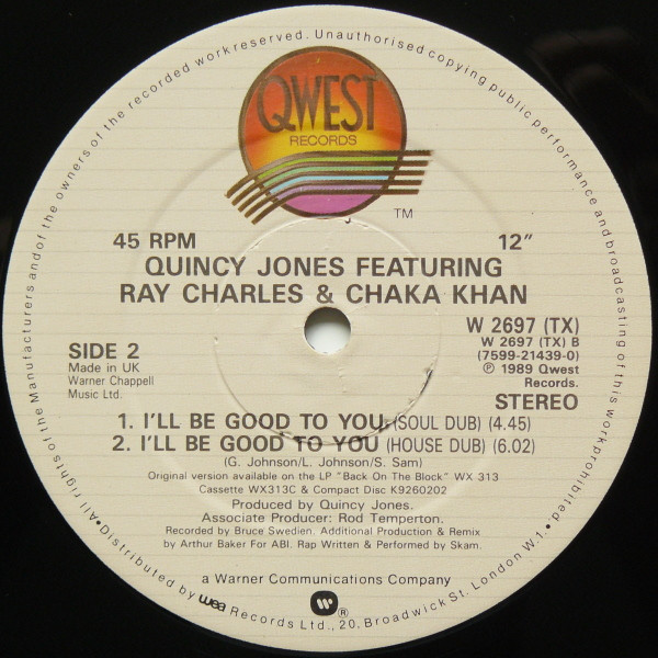 Quincy Jones - I'll Be Good To You | Qwest Records (W 2697 TX) - 4