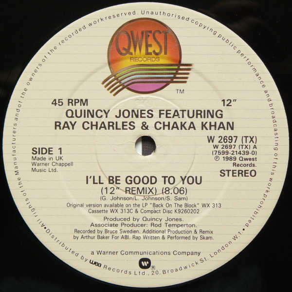 Quincy Jones - I'll Be Good To You | Qwest Records (W 2697 TX) - 3