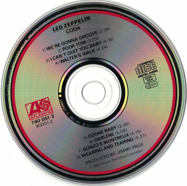 Led Zeppelin - Coda | Atlantic (790 051-2) - 3