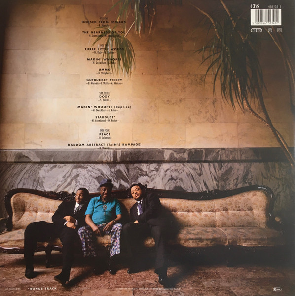 Branford Marsalis - Trio Jeepy | CBS (465134 1) - 4