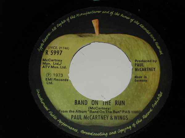 Wings - Band On The Run | Apple Records (R 5997) - main