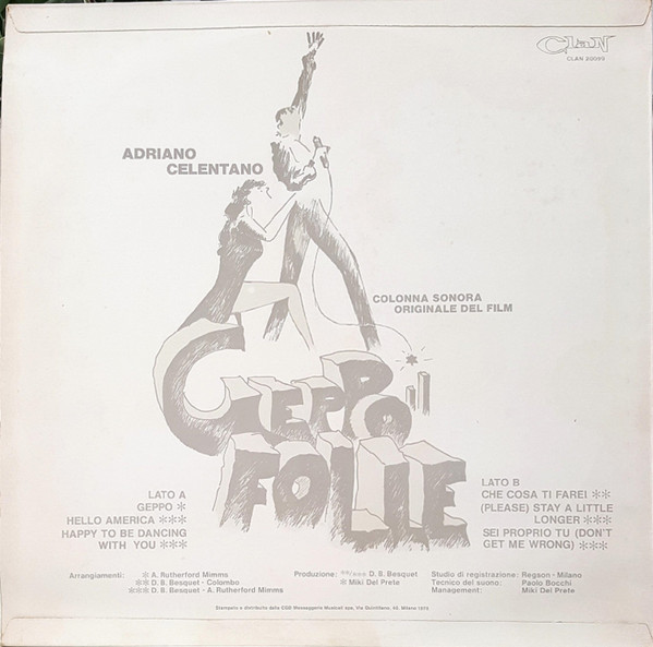 Adriano Celentano - Geppo Il Folle | Clan Celentano (CLN 20099) - 2 Adriano Celentano - Geppo Il Folle | Clan Celentano (CLN 20099) - 2
