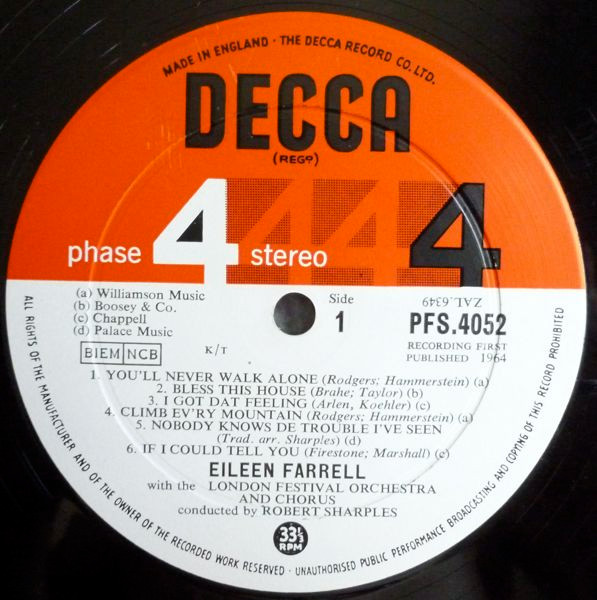 The Magnificent Voice Of Eileen Farrell