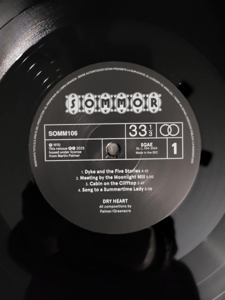 Dry Heart - Dry Heart | Sommor (SOMM106) - 2