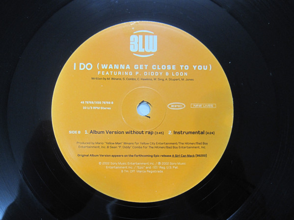 3LW Featuring P. Diddy & Loon - I Do (Wanna Get Close To You) | Epic (49 79769) - 3