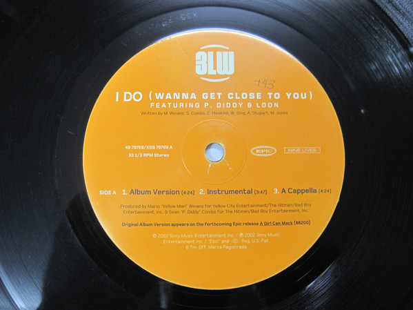 3LW Featuring P. Diddy & Loon - I Do (Wanna Get Close To You) | Epic (49 79769) - 4