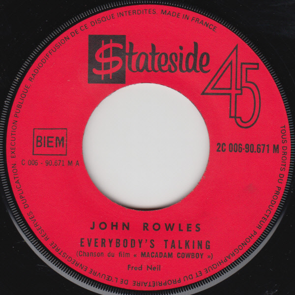 John Rowles - Everybody's Talking | Stateside (2C 006-90.671 M) - 3