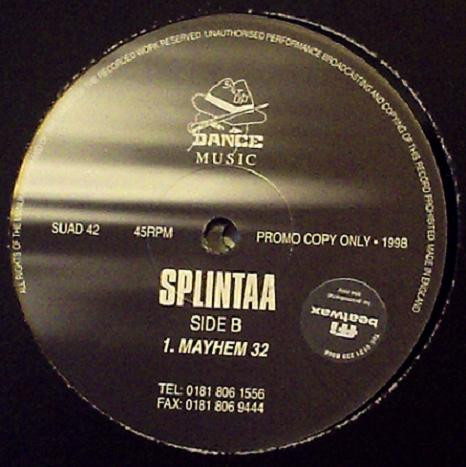 Splintaa - Mayhem 32 | Shut Up And Dance Records (SUAD 42) - 2