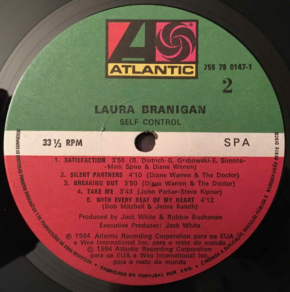 Laura Branigan - Self Control | Atlantic (756 78 0147-1) - 4