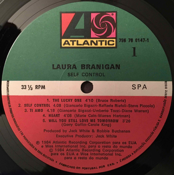 Laura Branigan - Self Control | Atlantic (756 78 0147-1) - 3
