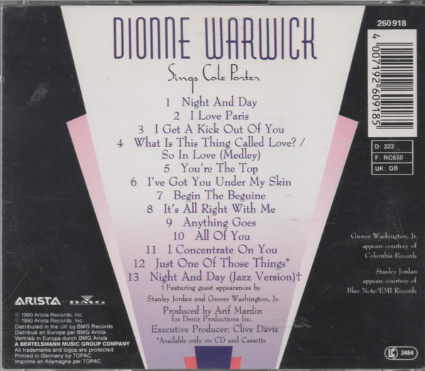 Dionne Warwick - Sings Cole Porter | Arista (260 918) - 2 Dionne Warwick - Sings Cole Porter | Arista (260 918) - 2