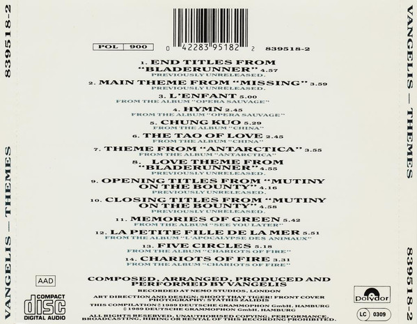 Vangelis - Themes | Polydor (839518-2) - 3 Vangelis - Themes | Polydor (839518-2) - 3