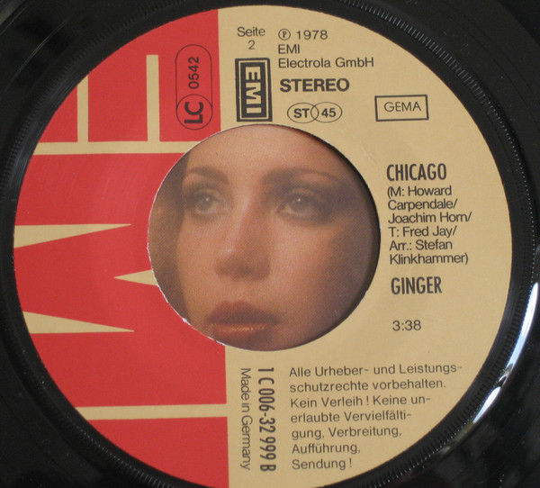 Ginger - Taxi Taxi | EMI (1C 006-32 999) - 4
