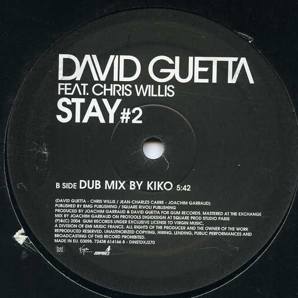 David Guetta Feat. Chris Willis - Stay (#2) | Virgin (DINSTDXJ270) - 2 David Guetta Feat. Chris Willis - Stay (#2) | Virgin (DINSTDXJ270) - 2