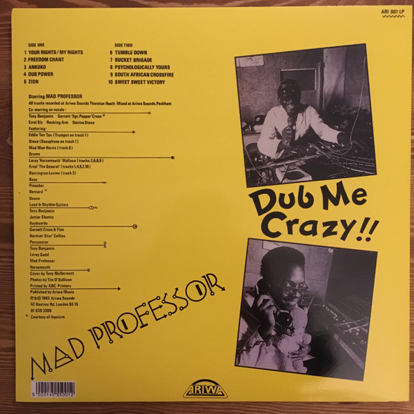 Mad Professor - Dub Me Crazy !! | Ariwa (ARI 001LP) - 2