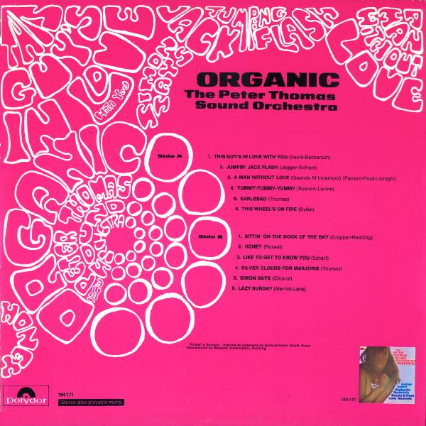 Peter Thomas Sound Orchestra - Organic | Polydor (184 171) - 2