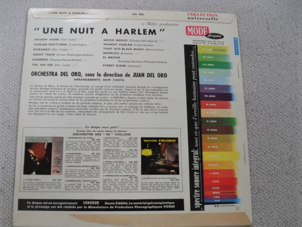 Orchestra Del Oro - Une Nuit à Harlem | Mode Disques (MD 9082) - 2 Orchestra Del Oro - Une Nuit à Harlem | Mode Disques (MD 9082) - 2