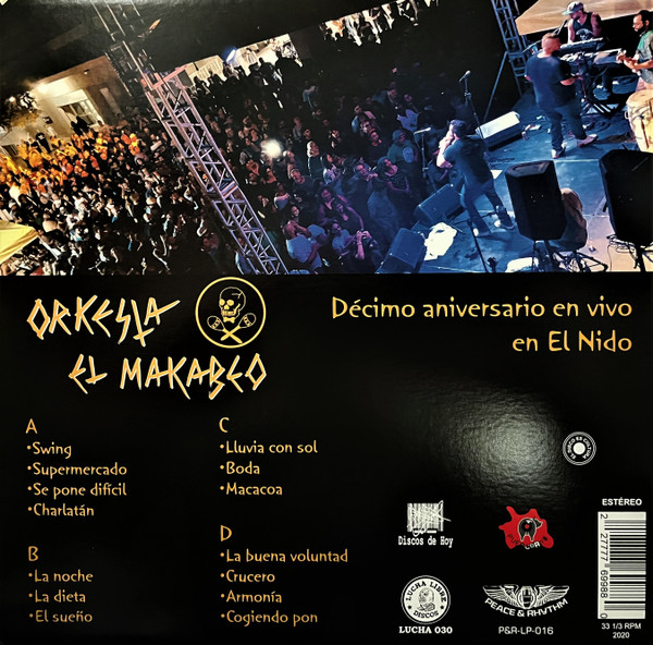 Orquesta El Macabeo - Décimo Aniversario En Vivo En El Nido | Peace & Rhythm (P&R-LP-016) - 2 Orquesta El Macabeo - Décimo Aniversario En Vivo En El Nido | Peace & Rhythm (P&R-LP-016) - 2