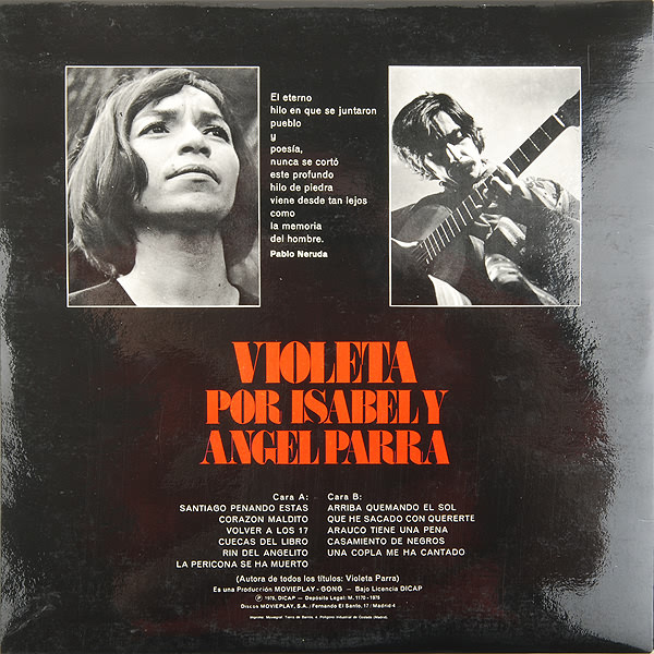 Isabel Y Angel Parra - Violeta Por Isabel Y Angel Parra | Movieplay (S-32.637)