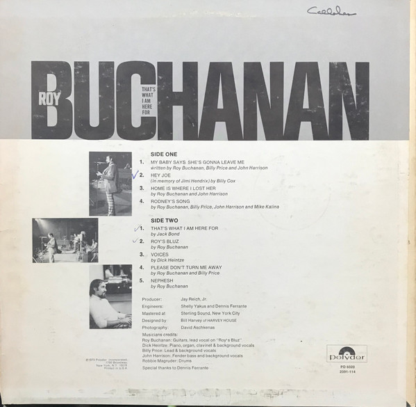 Roy Buchanan - That's What I Am Here For | Polydor (PD 6020) - 2 Roy Buchanan - That's What I Am Here For | Polydor (PD 6020) - 2