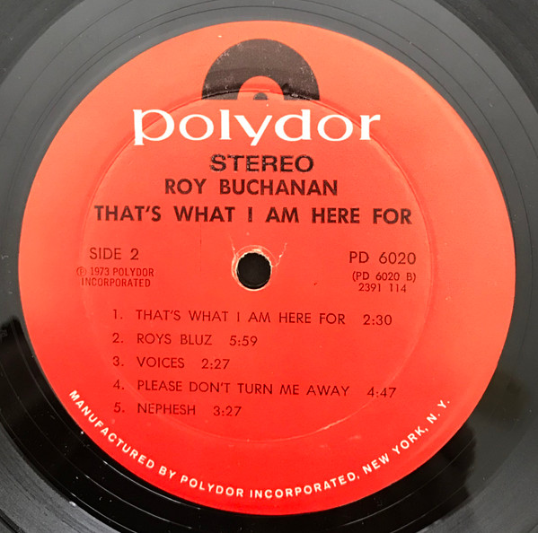 Roy Buchanan - That's What I Am Here For | Polydor (PD 6020) - 4 Roy Buchanan - That's What I Am Here For | Polydor (PD 6020) - 4