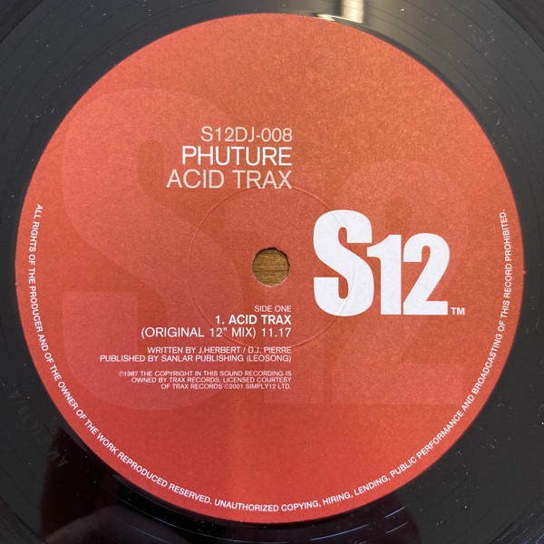 Phuture / Pierre's Pfantasy Club - Acid Trax / Fantasy Girl | S12 (S12DJ-008) - 2 Phuture / Pierre's Pfantasy Club - Acid Trax / Fantasy Girl | S12 (S12DJ-008) - 2