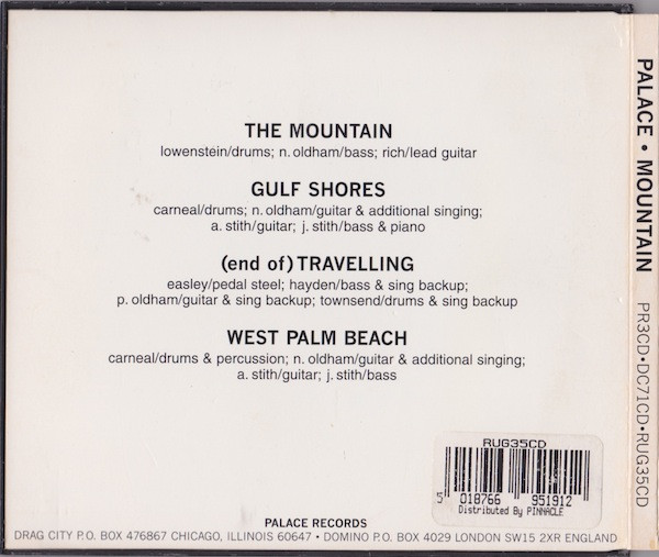 Palace - Mountain | Palace Records (PR3CD) - 3