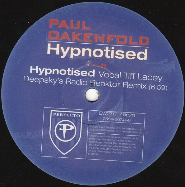 Paul Oakenfold - Hypnotised | EastWest (EW271T) - 3