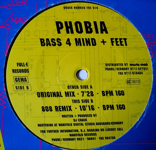 Phobia - Bass 4 Mind + Feet | Full-E Records (FUE 010) - 4