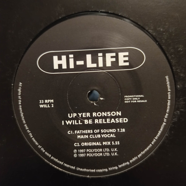 Up Yer Ronson - I Will Be Released | Polydor (WILL 1/2) - 4