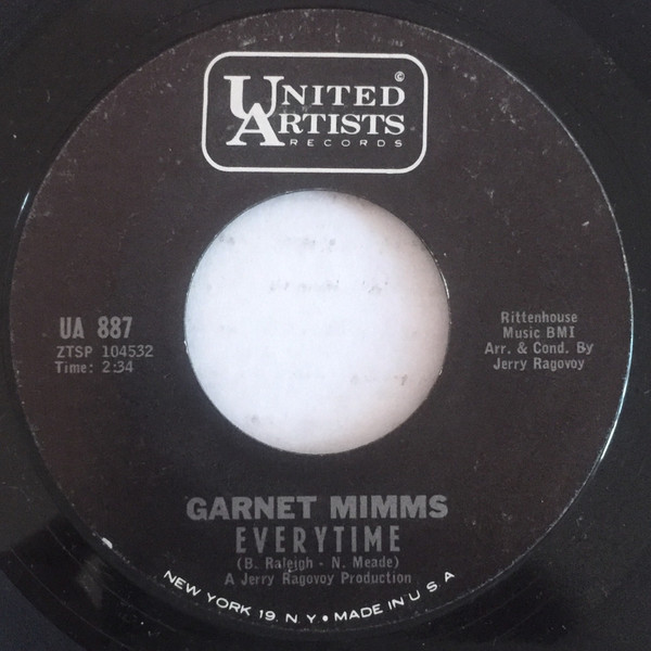 Garnet Mimms - That Goes To Show You / Everytime | United Artists Records (UA 887) - 2