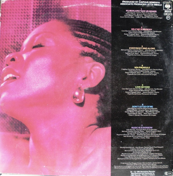 Letta Mbulu - Sound Of A Rainbow | CBS (CBS 85315) - 2 Letta Mbulu - Sound Of A Rainbow | CBS (CBS 85315) - 2