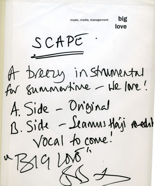 Scape - Untitled | Not On Label (SCAPE 001) - 2