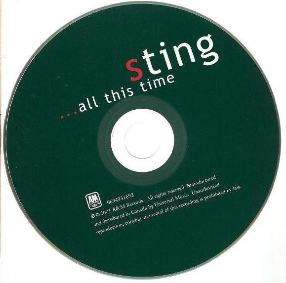 Sting - ...All This Time | A&M Records (0694931692) - 3 Sting - ...All This Time | A&M Records (0694931692) - 3
