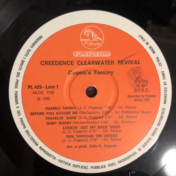 Creedence Clearwater Revival - Cosmo's Factory | Fonit Cetra (PL 429) - 4