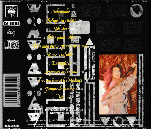Julie Pietri - La Légende Des Madones | CBS (CBS 463408 2) - 2