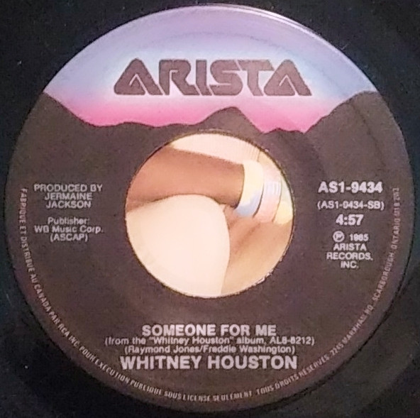 Whitney Houston - How Will I Know / Someone For Me (7") [Vinyl] | Arista (AS1-9434) - 3