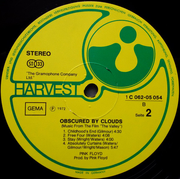 Pink Floyd - Obscured By Clouds | Harvest (SHSP 4020) - 4