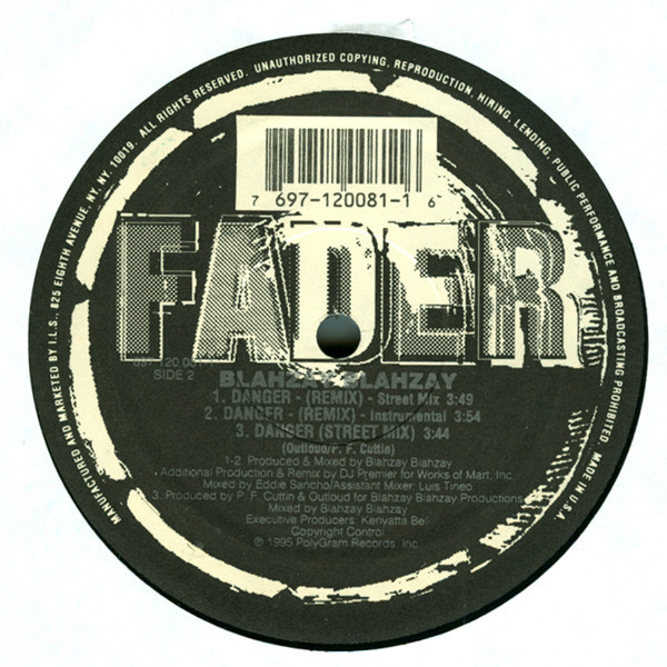 Blahzay Blahzay - Danger Pt. II | Fader Records (697 120 081-1) - 3